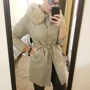 Vintage 1960s Leather Coat